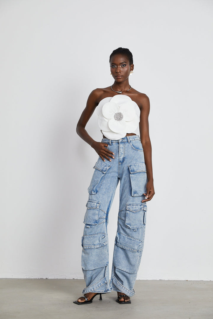 Levoire | Application De Fleurs En Cristal Enduit Top