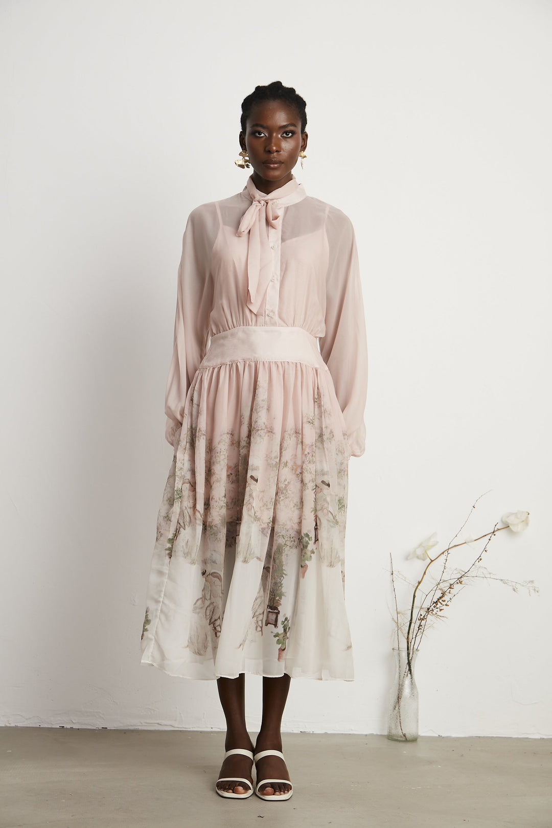 Levoire | Impression Naturelle Robe Midi