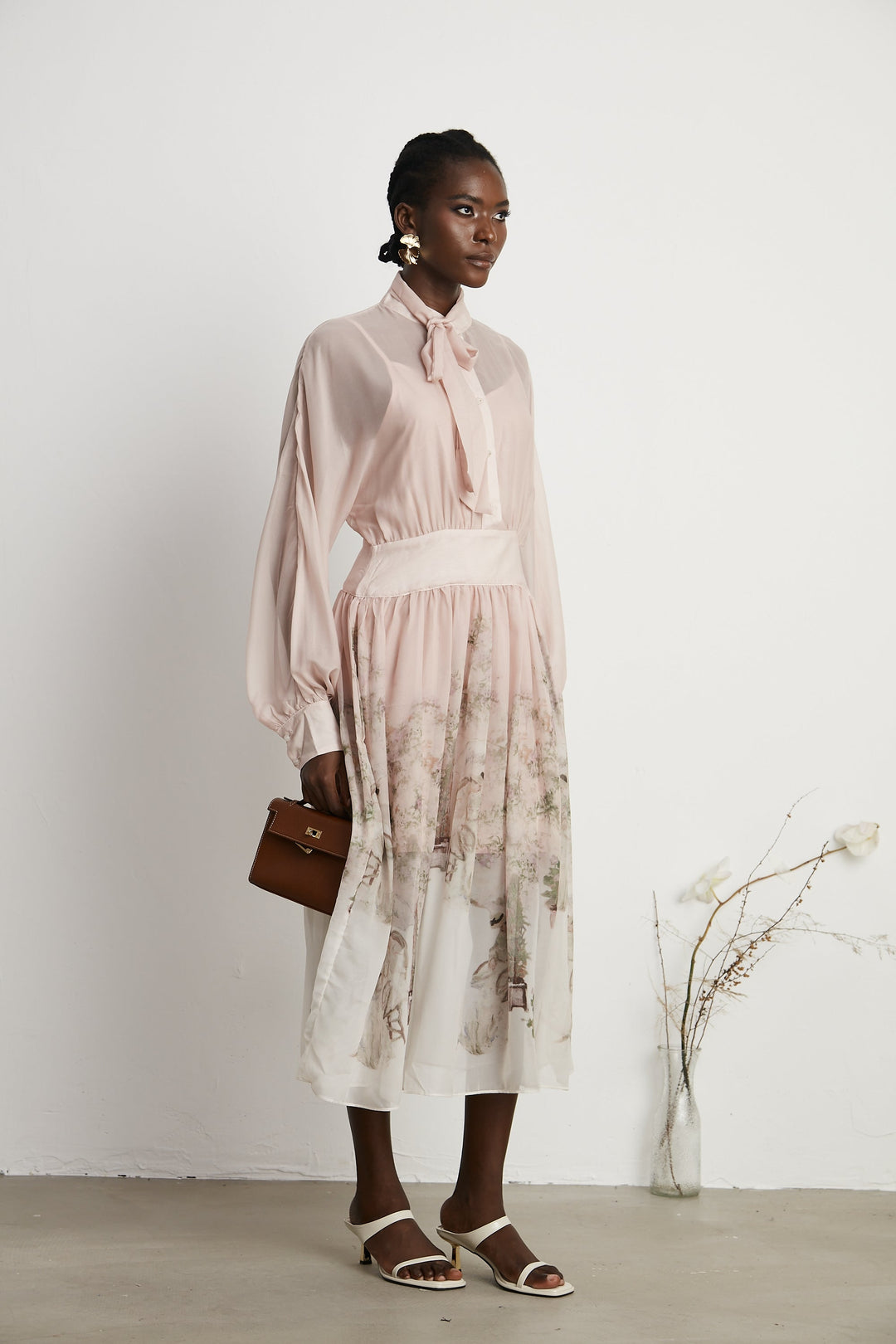 Levoire | Impression Naturelle Robe Midi