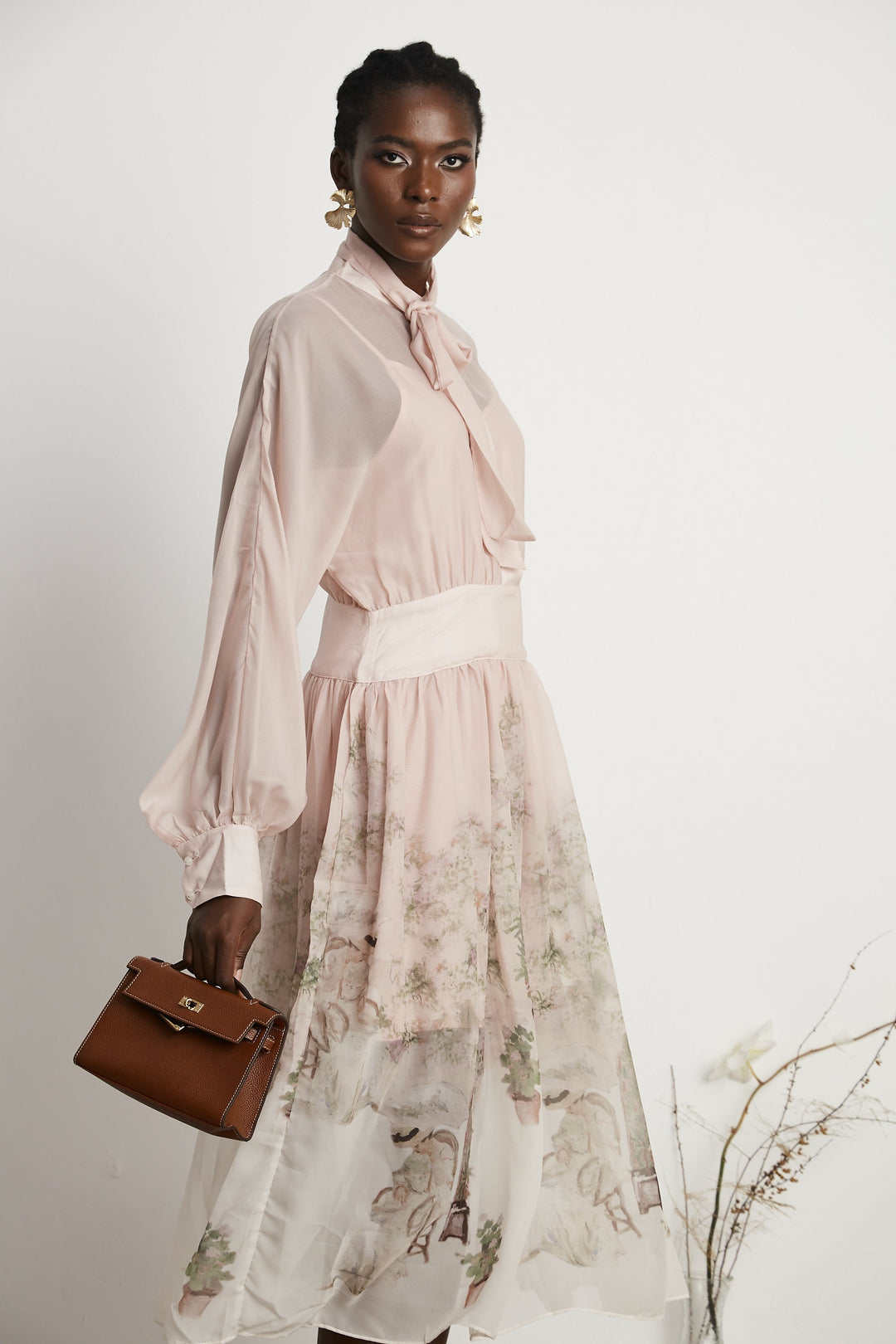 Levoire | Impression Naturelle Robe Midi