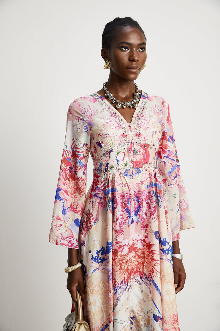Levoire | Robe Maxi À Manches Kimono Rassemblement