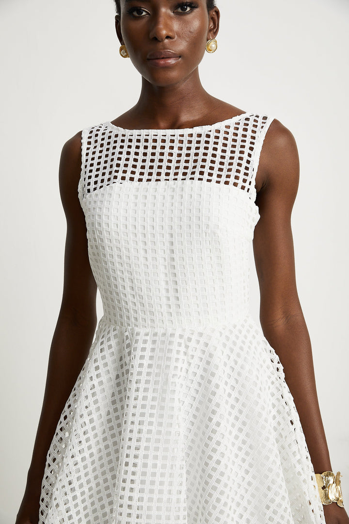 Levoire | Robe Midi À Volants En Dentelle
