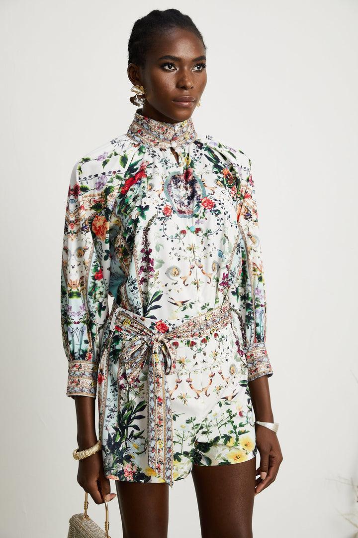 Levoire | Blouse À Imprimé Floral & Ensemble Short Coordonné