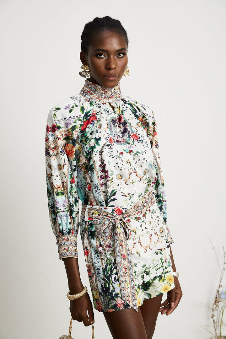 Levoire | Blouse À Imprimé Floral & Ensemble Short Coordonné