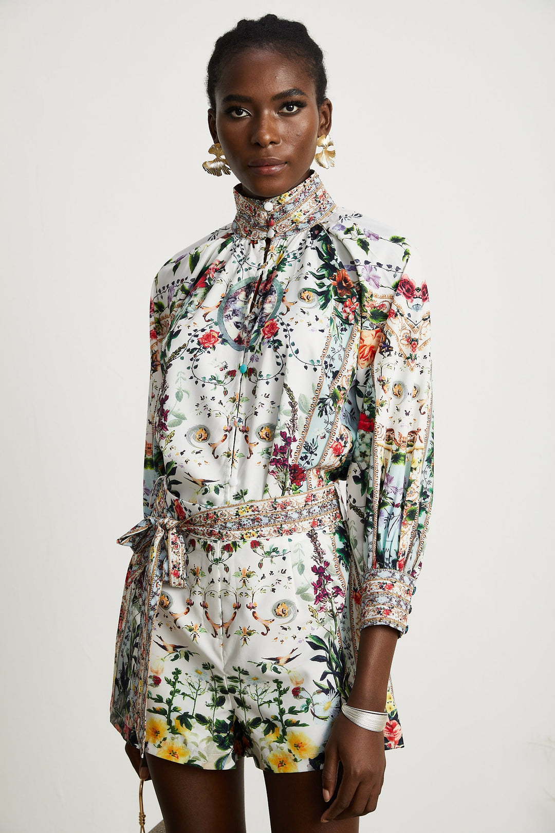 Levoire | Blouse À Imprimé Floral & Ensemble Short Coordonné