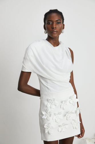 Levoire | Blouse En Chiffon Blanche Élegante