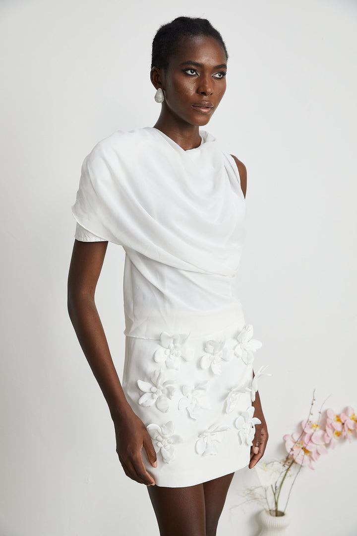 Levoire | Blouse En Chiffon Blanche
