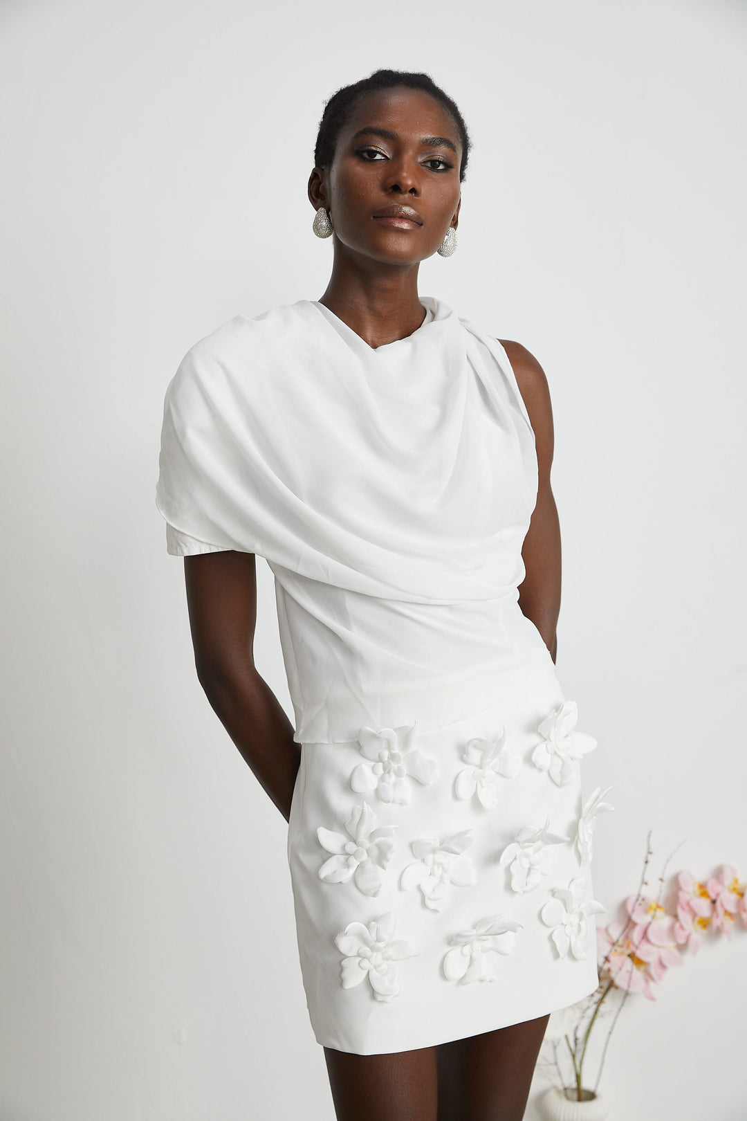 Levoire | Blouse En Chiffon Blanche Élegante