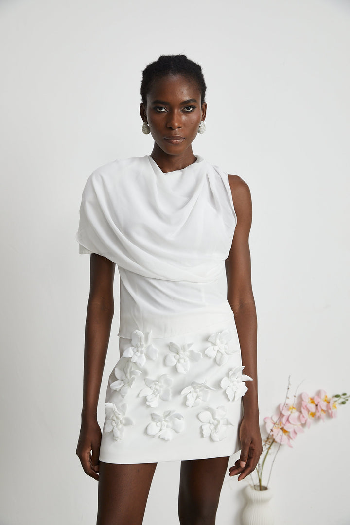 Levoire | Blouse En Chiffon Blanche