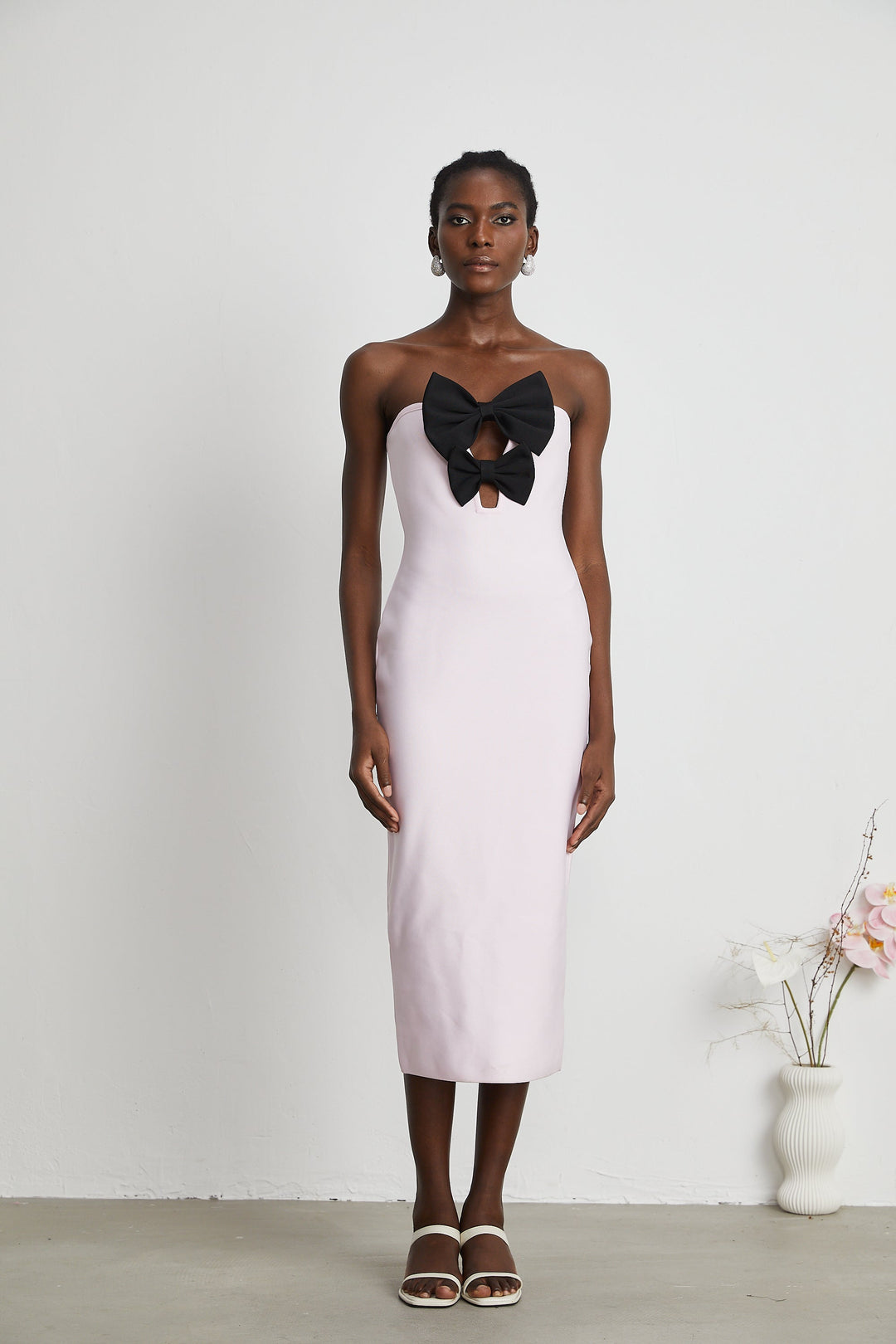 Levoire | Robe Bandage Pink Avec Nœud