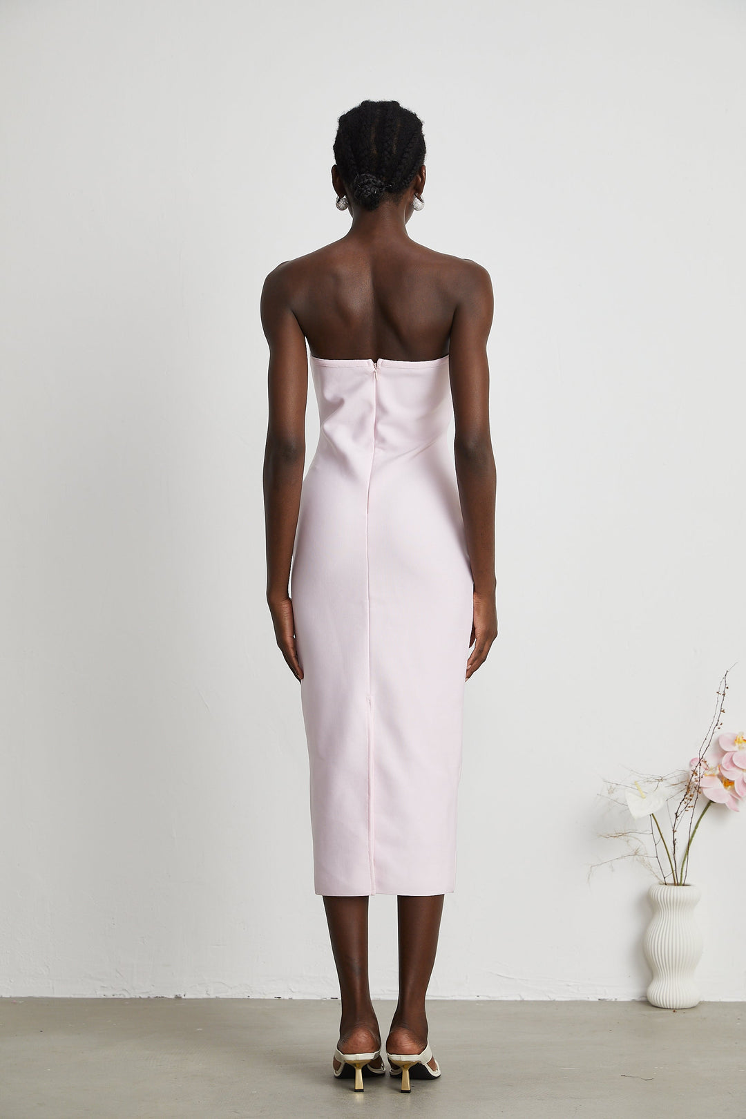 Levoire | Robe Bandage Pink Avec Nœud