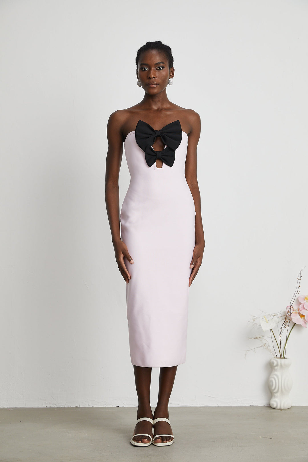 Levoire | Robe Bandage Pink Avec Nœud