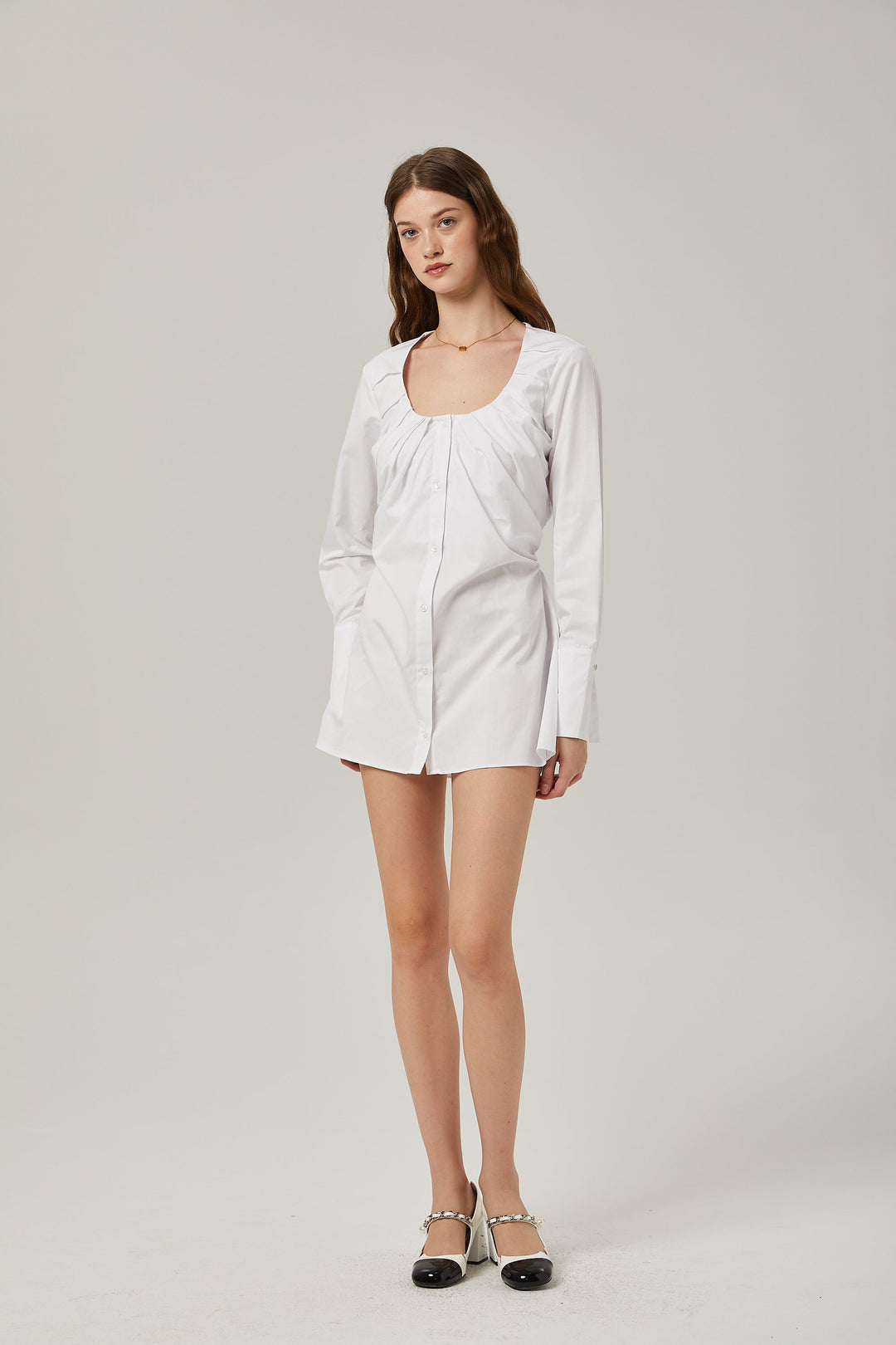 Levoire | Robe Chemise À Détail Plissé