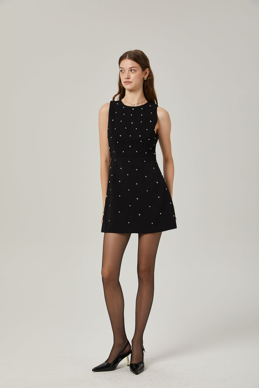Levoire | Robe Mini A-Ligne Ornée De Cristaux