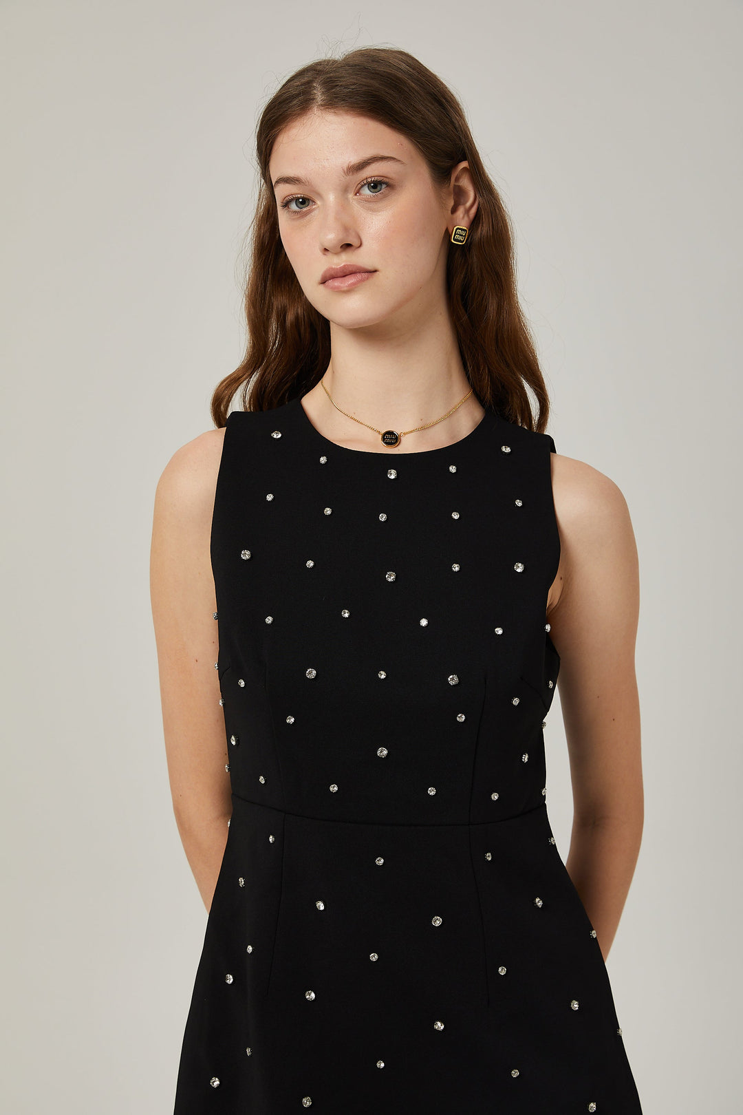 Levoire | Robe Mini A-Ligne Ornée De Cristaux