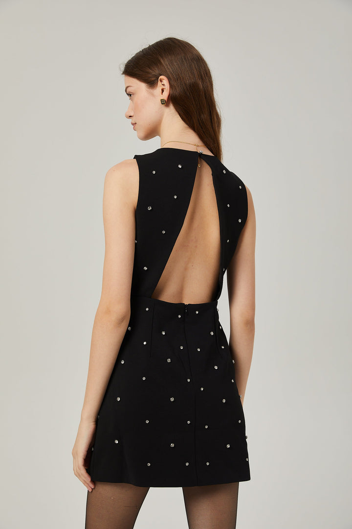 Levoire | Robe Mini A-Ligne Ornée De Cristaux