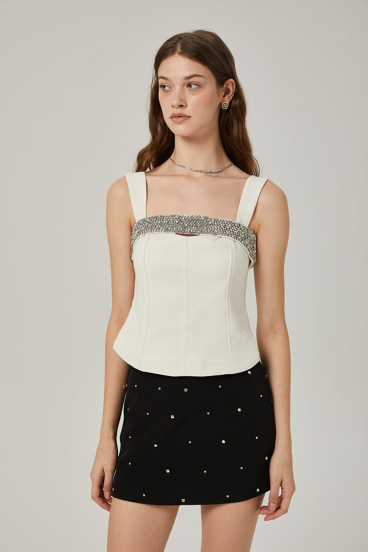 Levoire | Top Revêtu De Cristal