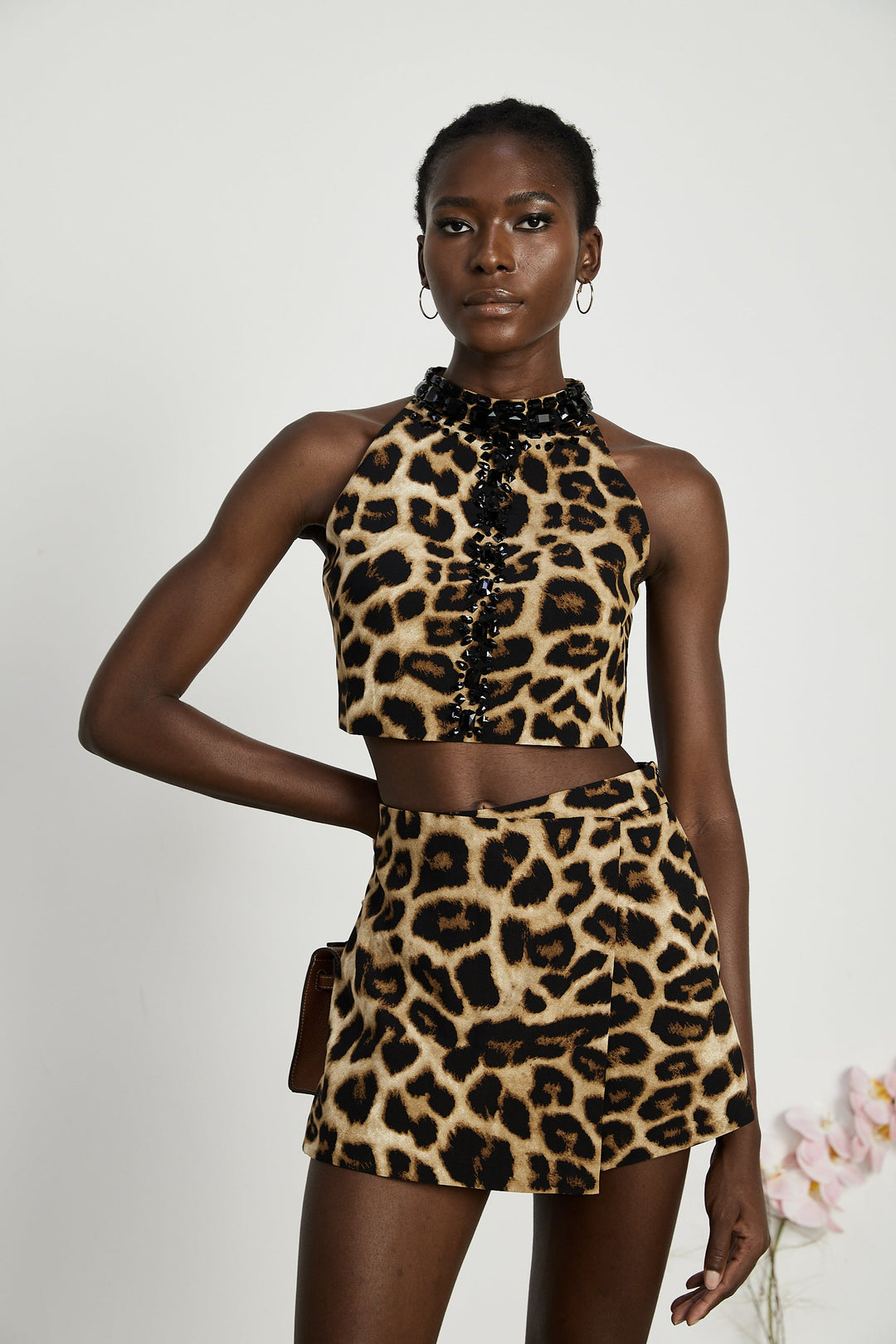 Levoire | Top Et Jupe À Motif Léopard Ensemble Assorti
