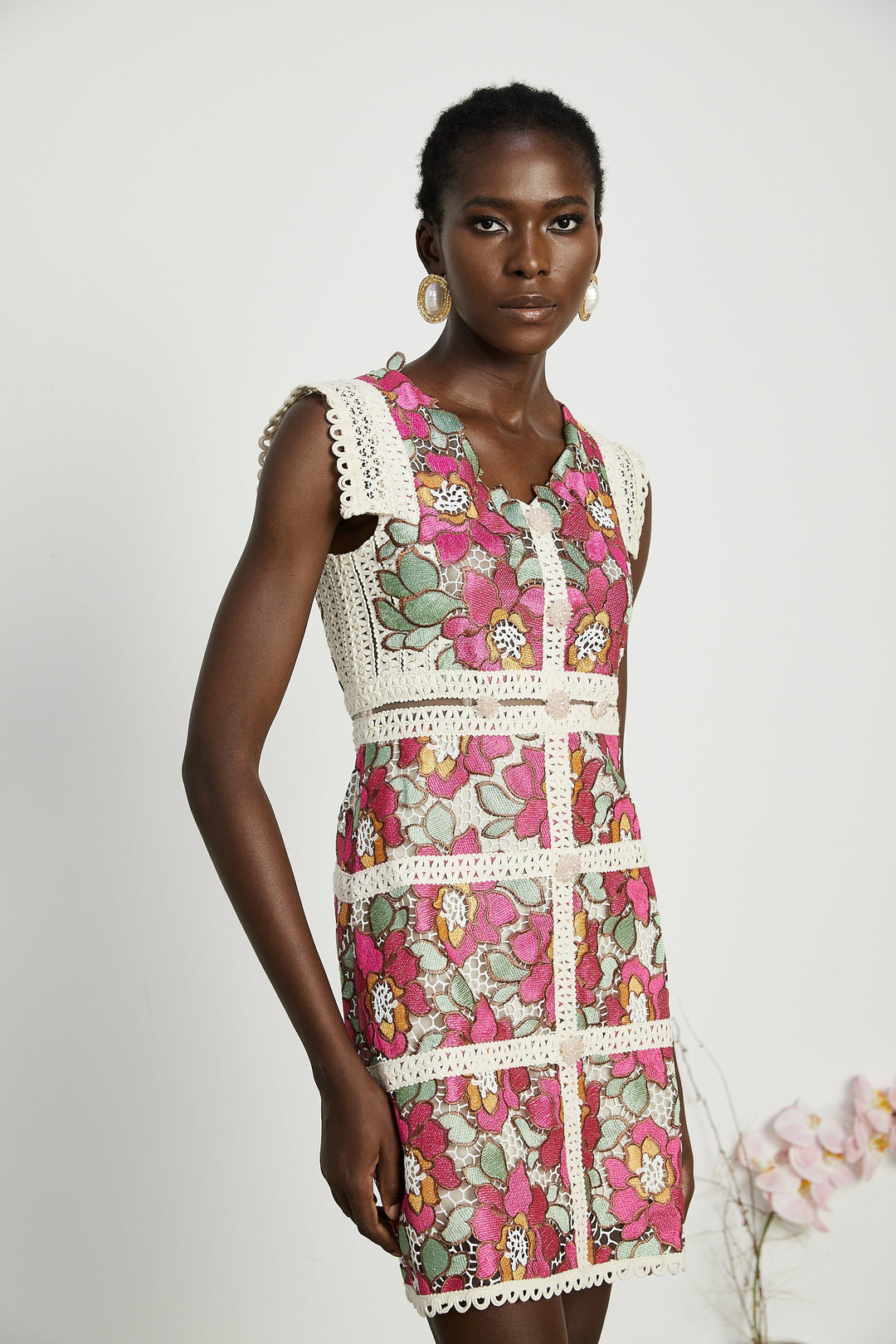 Levoire | Robe Mini Brodée D'Invitation