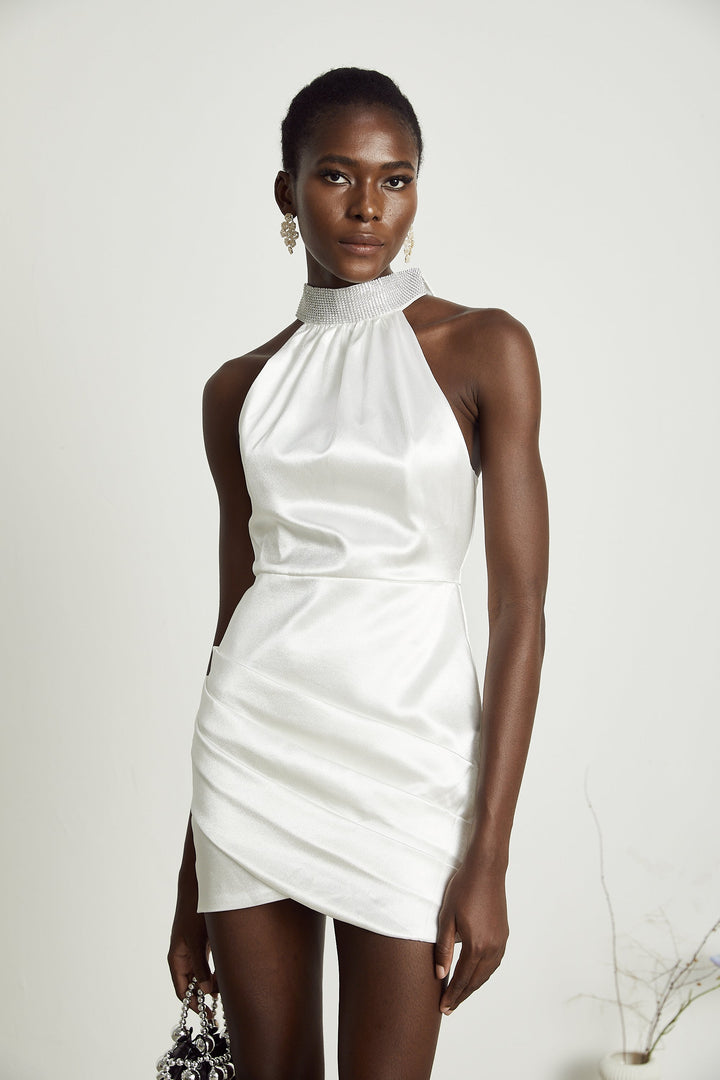 Levoire | Robe Mini Asymétrique Ornée