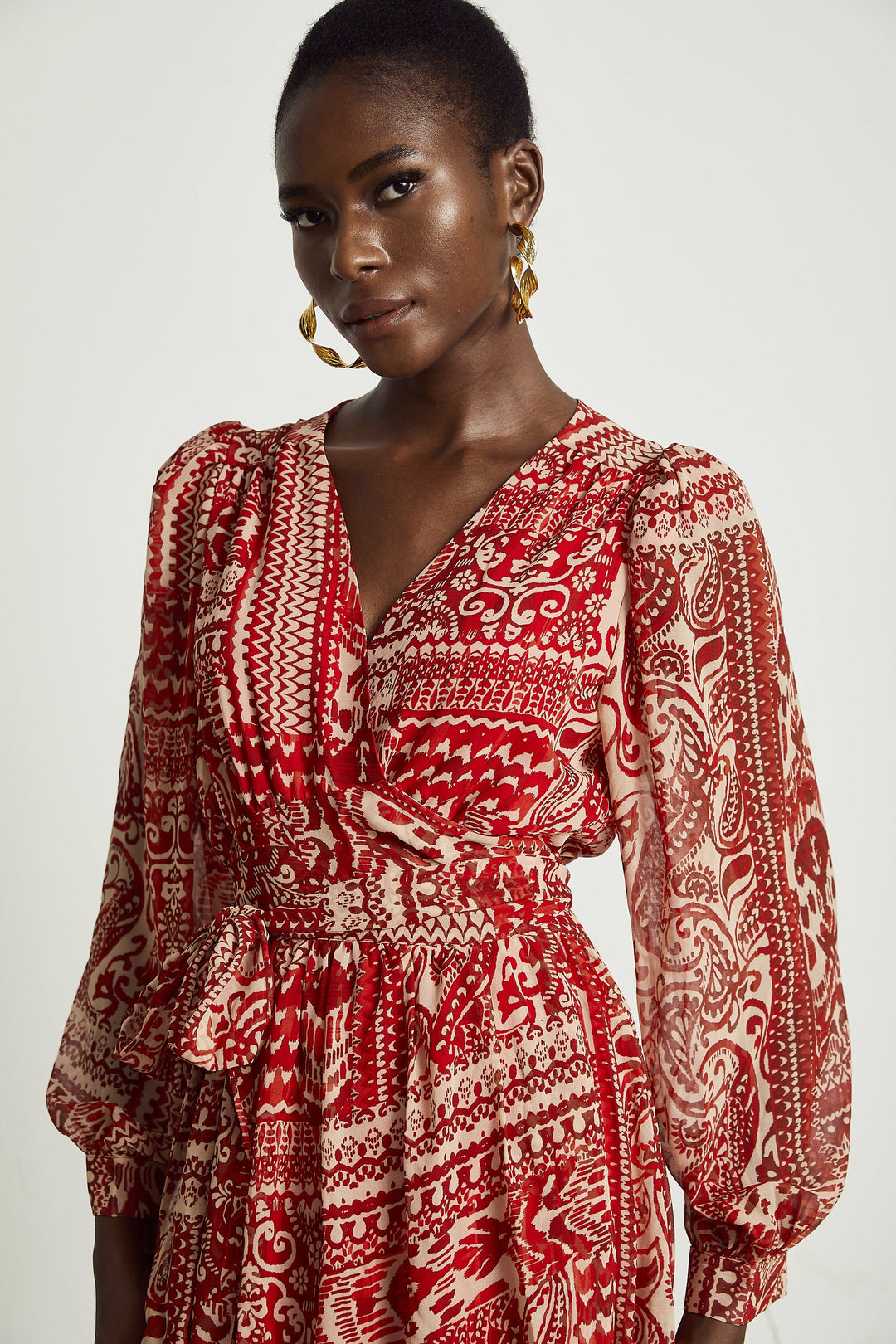 Levoire | Imprimé À Motifs Robe Midi