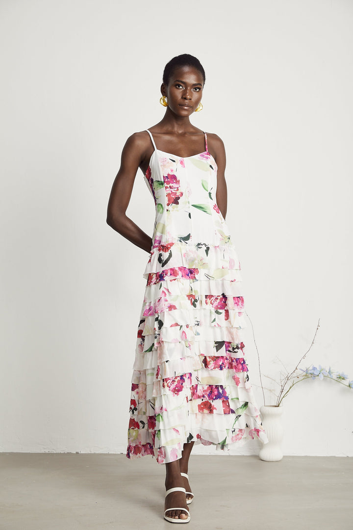 Levoire | Motif Floral Maxi Robe