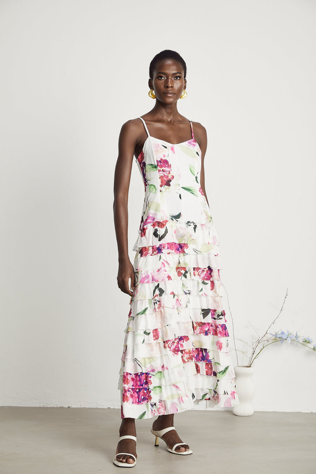 Levoire | Motif Floral Maxi Robe