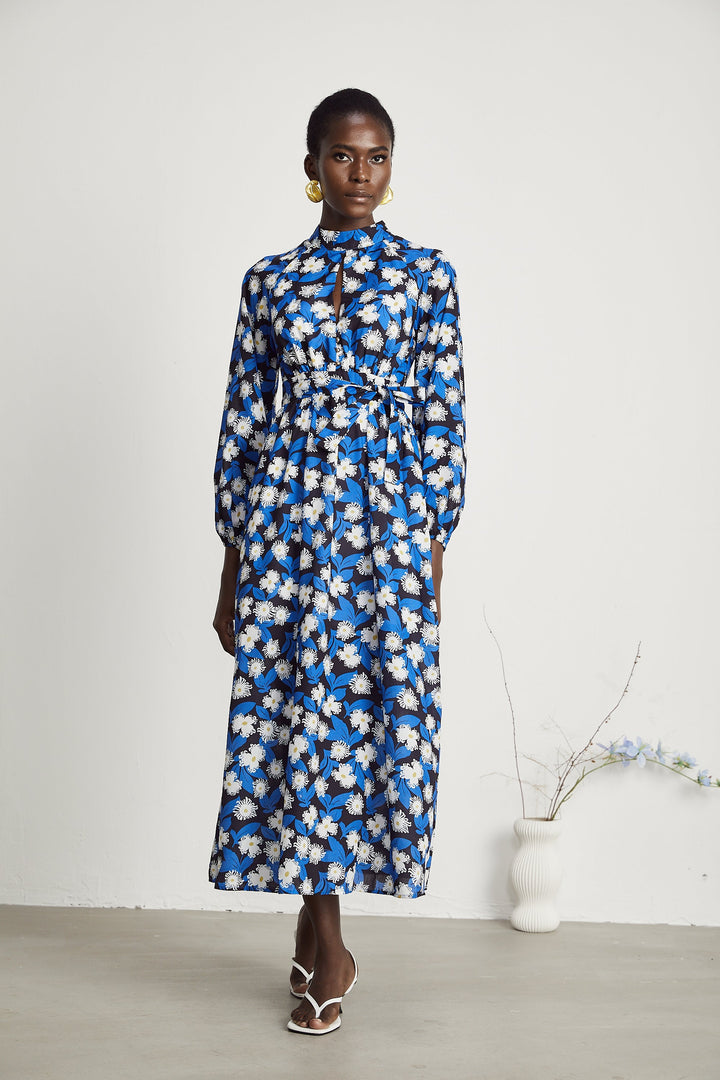 Levoire | Robe Midi Découpée Imprimé Floral