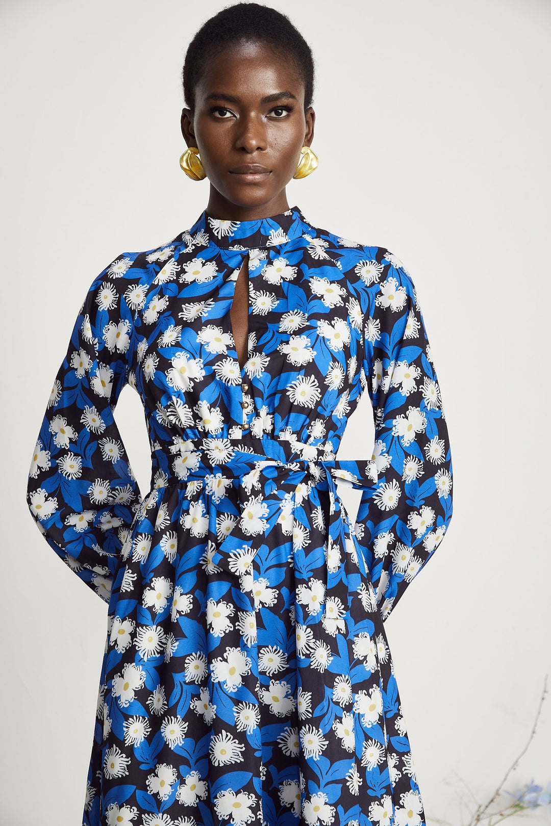 Levoire | Robe Midi Découpée Imprimé Floral