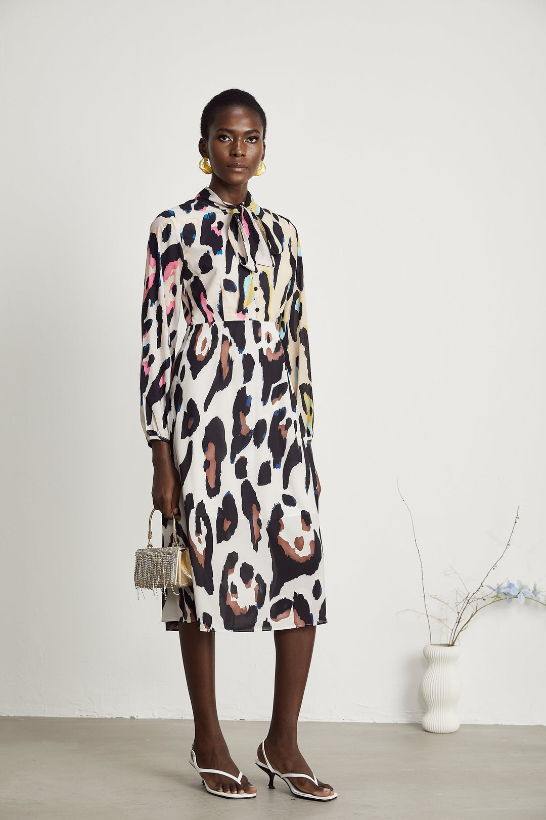 Levoire | Imprimé Léopard Robe Midi