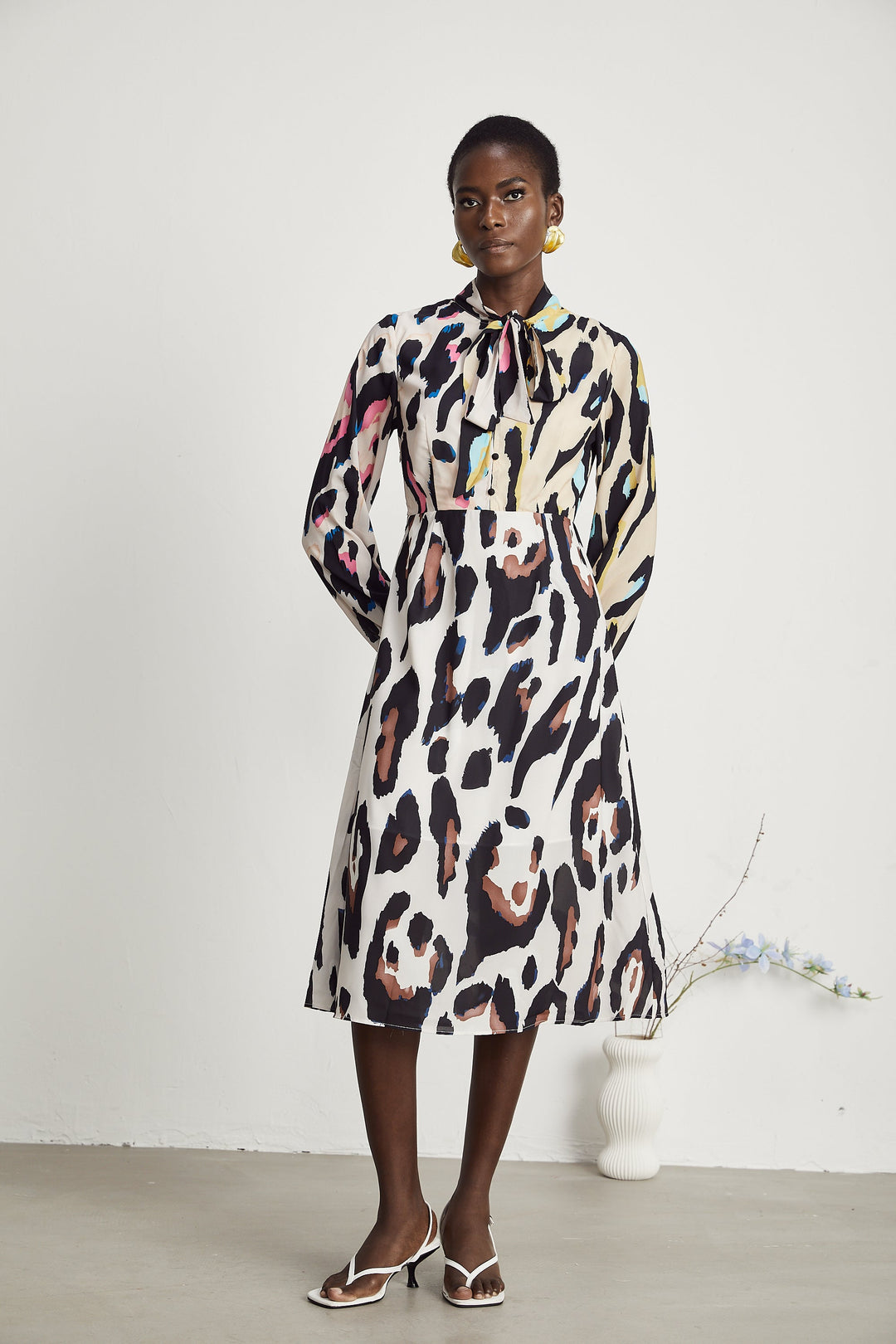Levoire | Imprimé Léopard Robe Midi