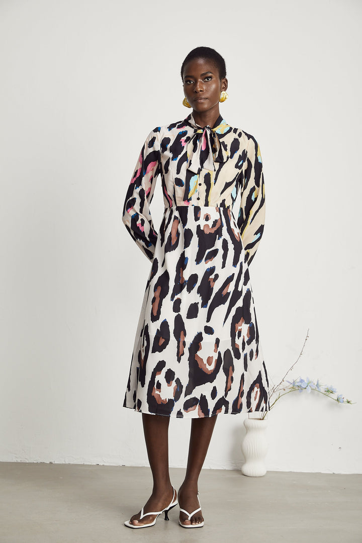 Levoire | Imprimé Léopard Robe Midi