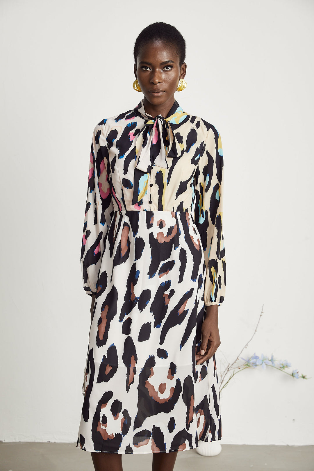 Levoire | Imprimé Léopard Robe Midi