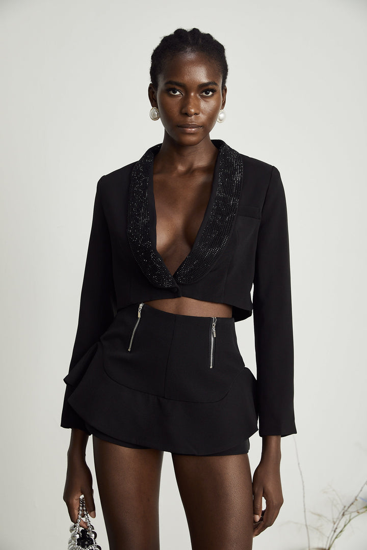 Levoire | Short En Tulle À Volants Superposés