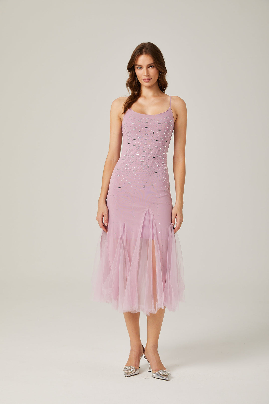 Levoire | Lila Décoré Robe Midi En Maille
