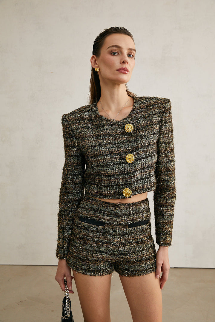 Levoire | Shorts En Fil Métallique Tweed