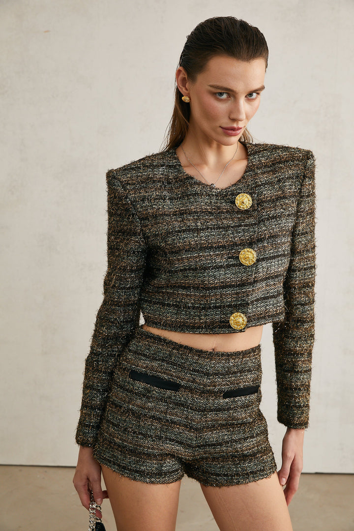Levoire | Shorts En Fil Métallique Tweed