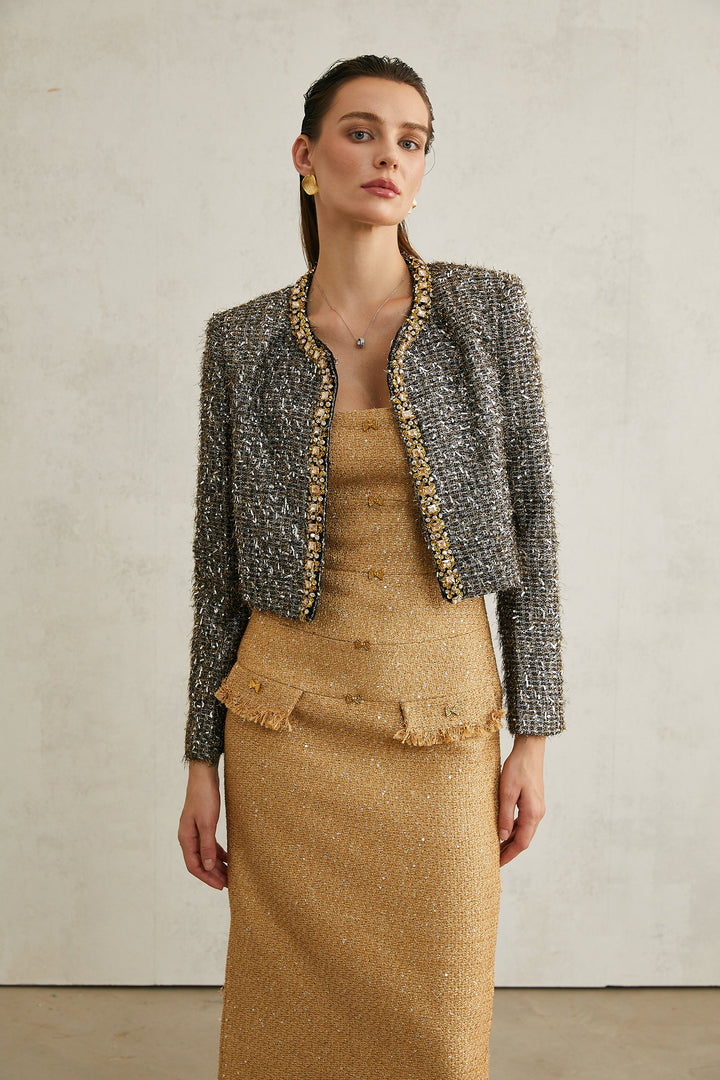 Levoire | Veste À Franges Ornée De Cristaux
