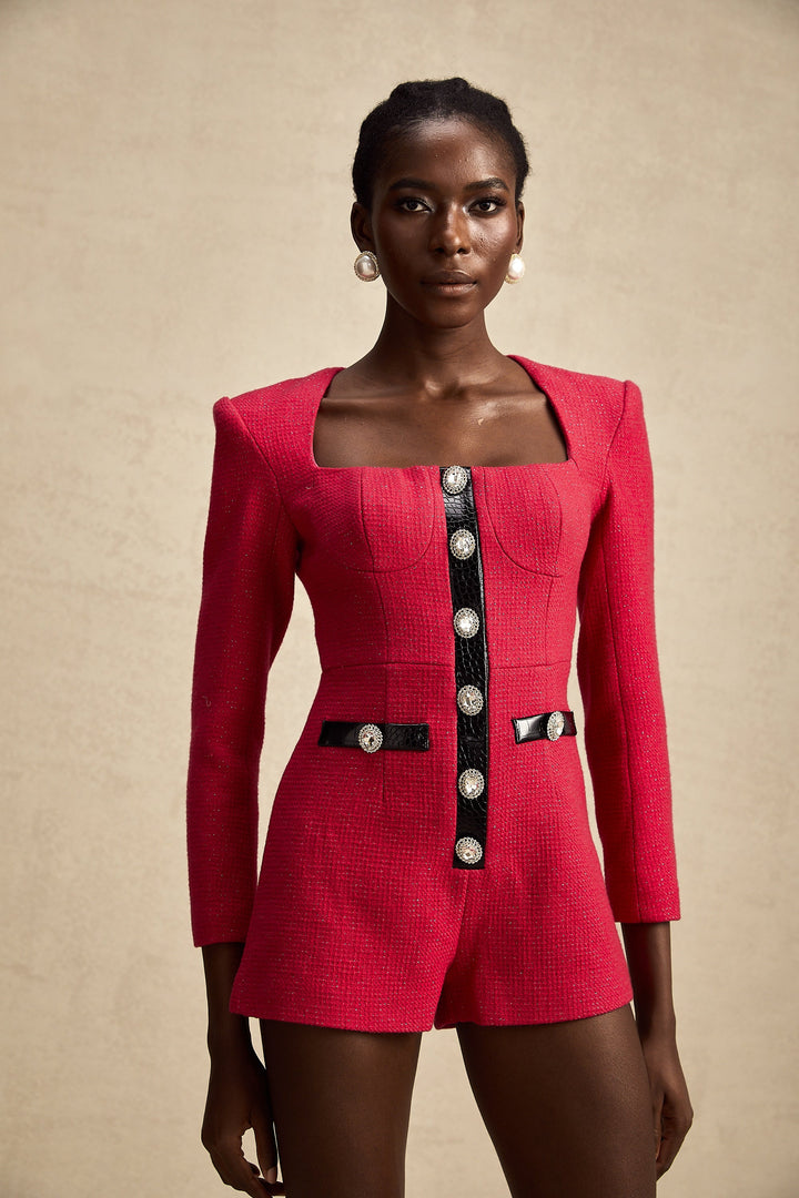 Levoire | Body À Manches Longues Rose Avec Design À Découpe