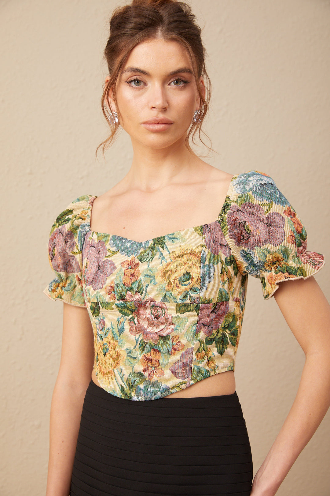 Levoire | Haut Cintré En Jacquard À Imprimé Floral