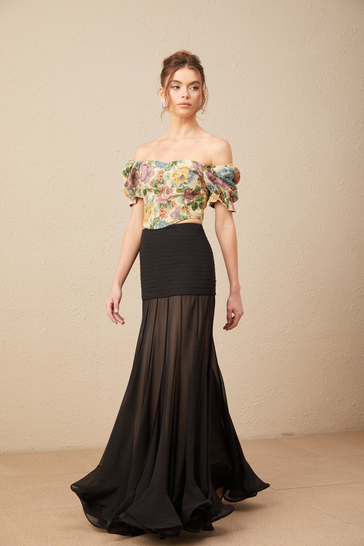 Levoire | Haut Cintré En Jacquard À Imprimé Floral