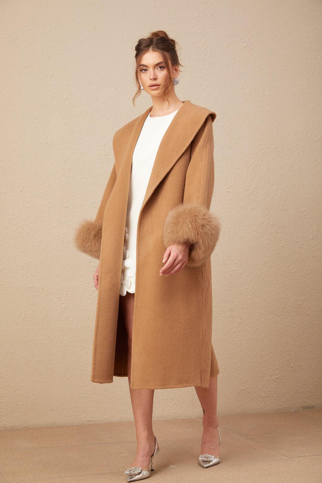 Levoire | Manteau En Laine Feutre Marron