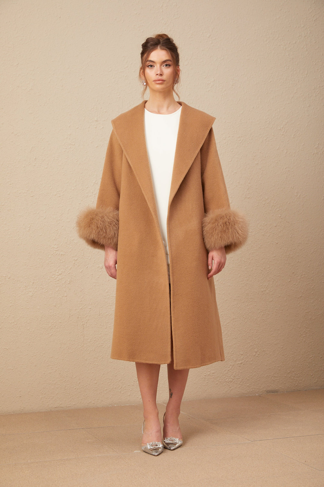 Levoire | Manteau En Laine Feutre Marron