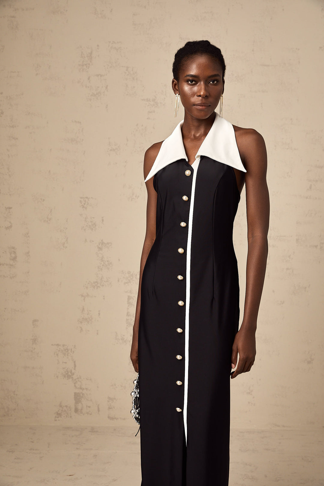 Levoire | Robe Maxi Ajustée À Blocs De Couleurs
