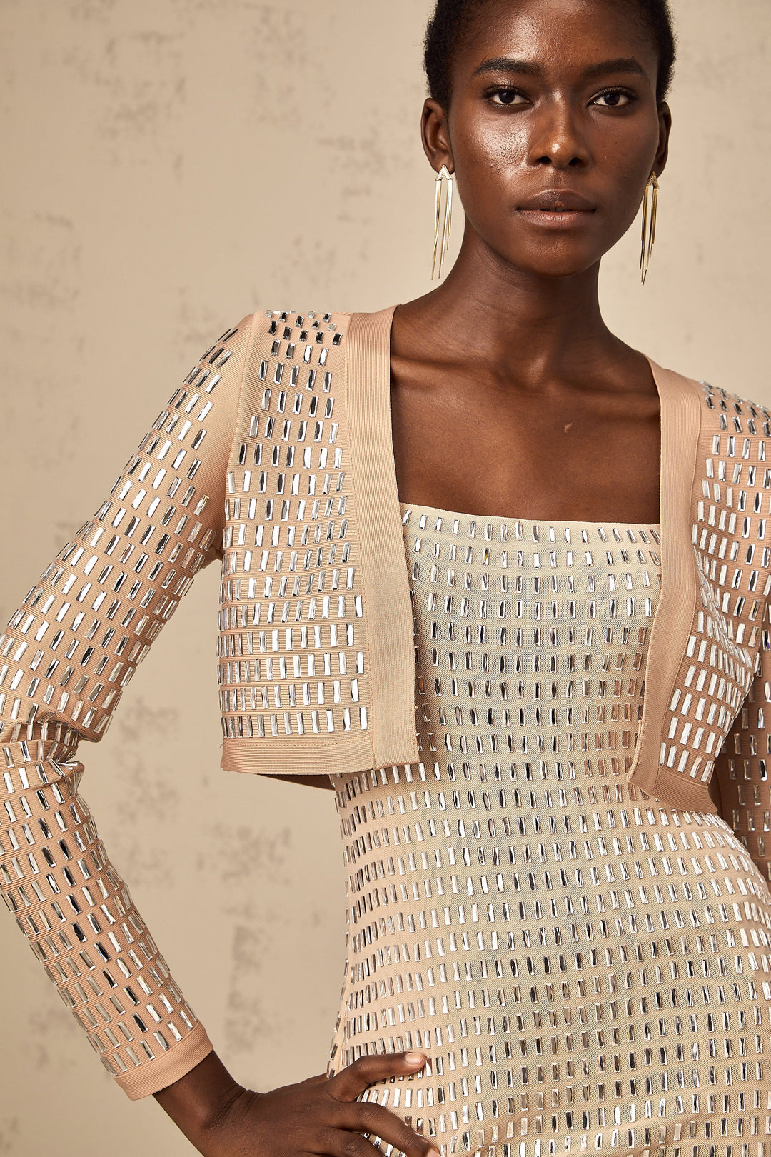Levoire | Veste Cropped À Clous