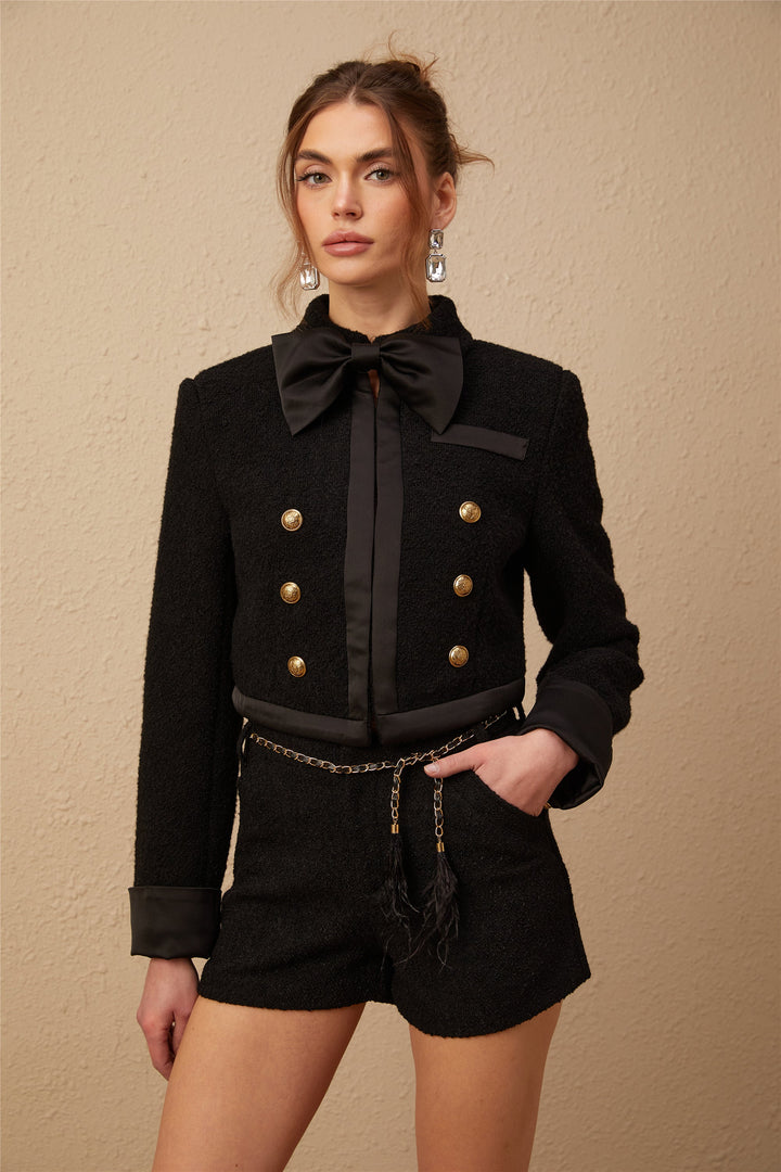 Levoire | Veste En Tweed Noire