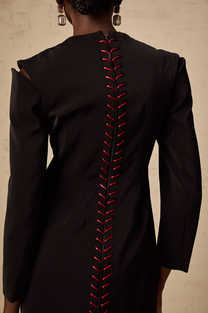 Levoire | Robe Mini Noire Cut Out
