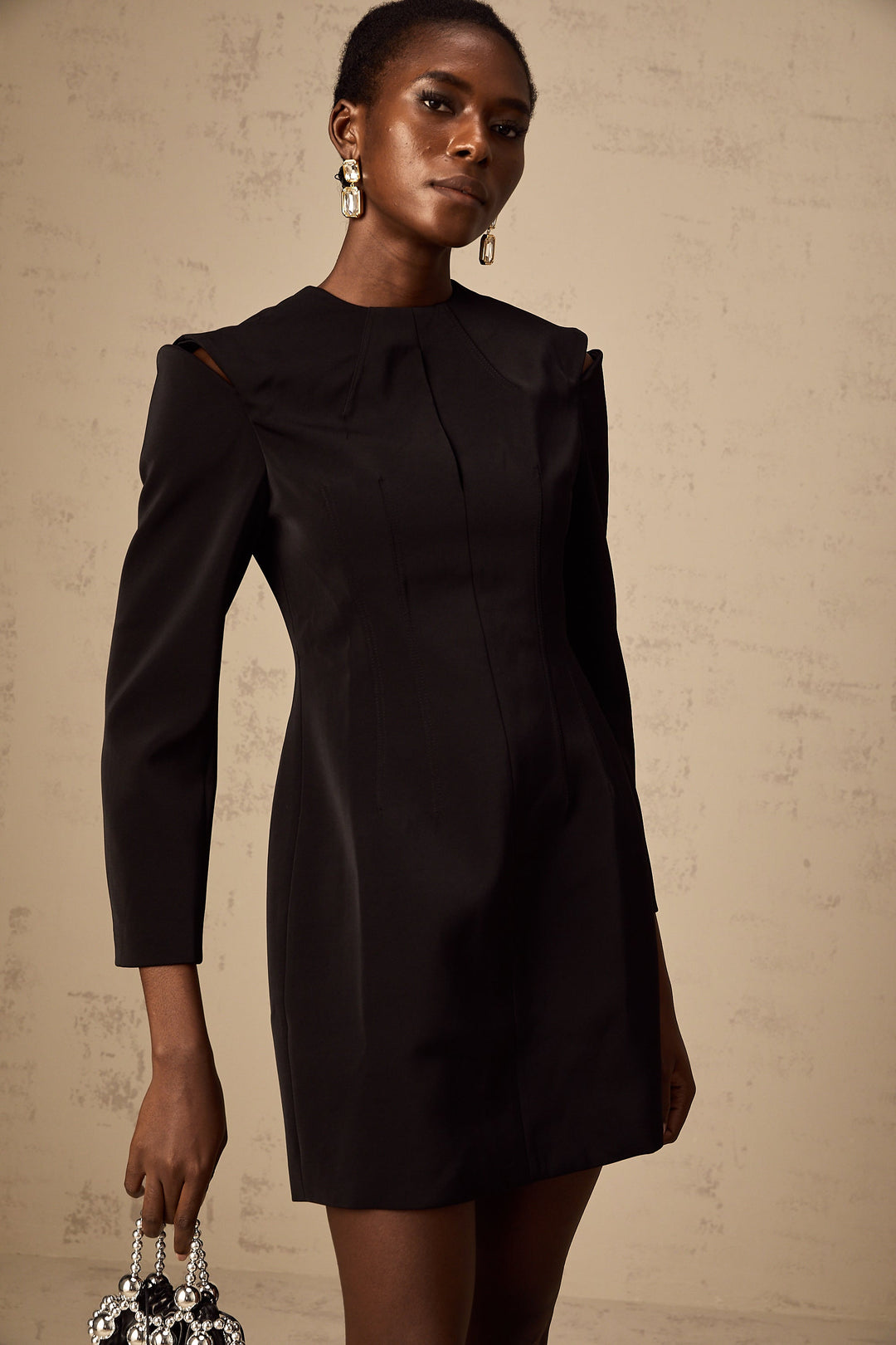 Levoire | Robe Mini Noire Cut Out