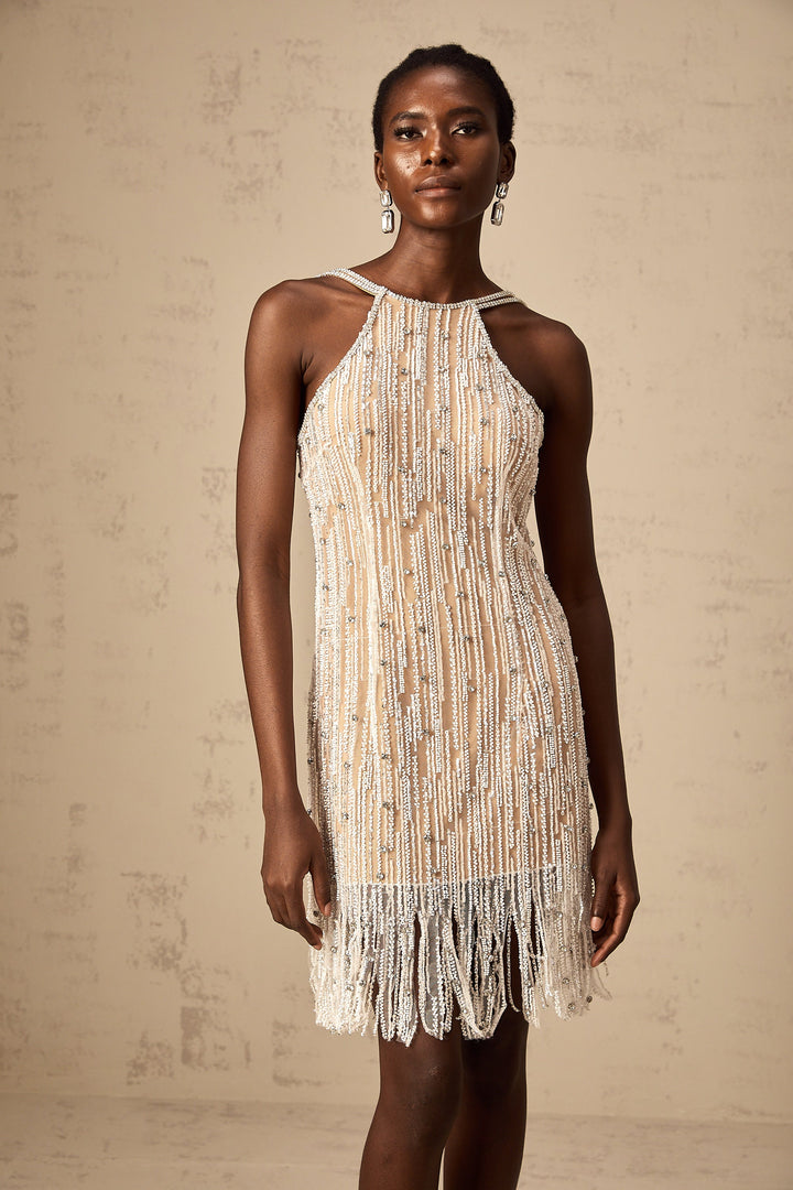 Levoire | Robe Mini À Franges Ornées
