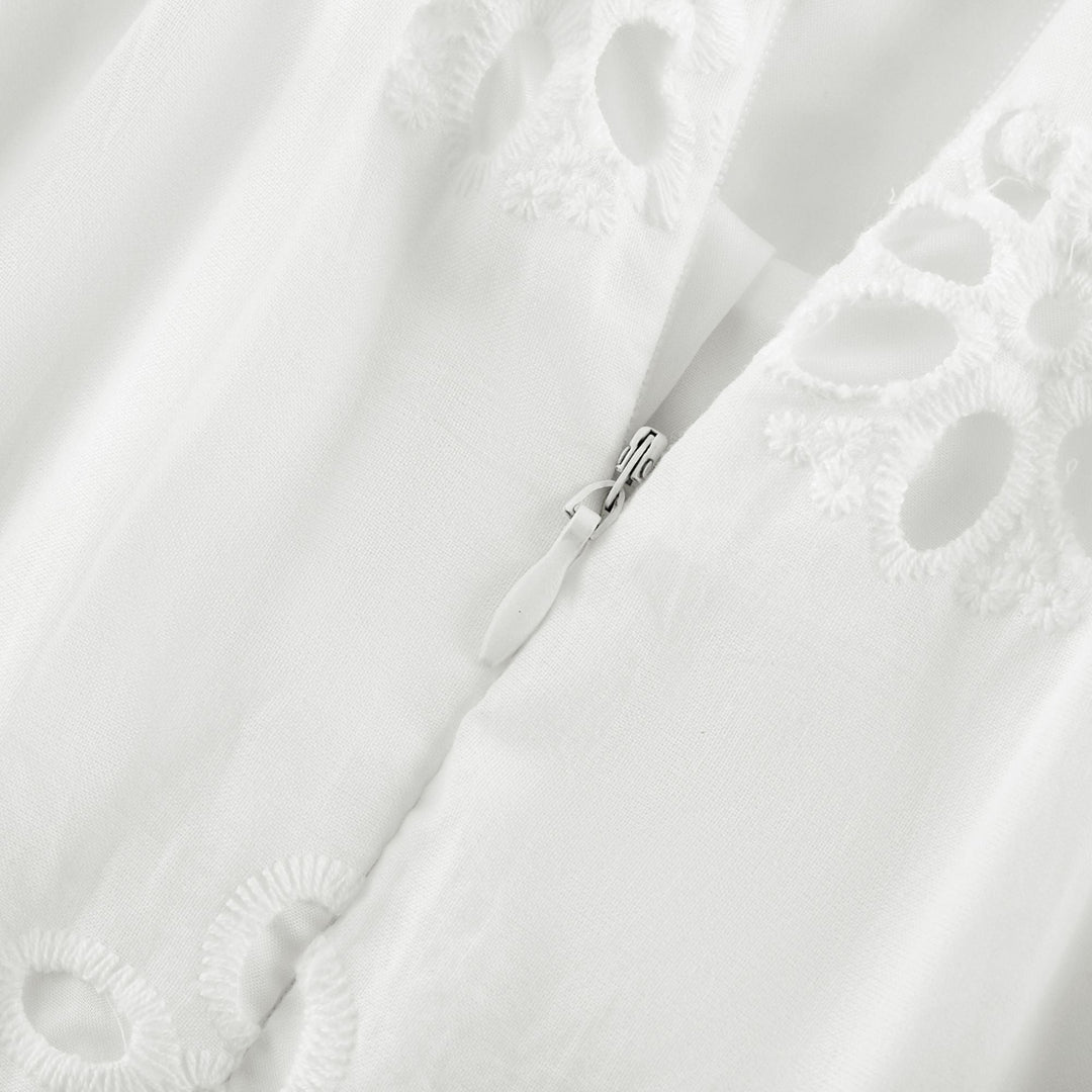 Levoire | V-Décolleté Robe Maxi Brodée